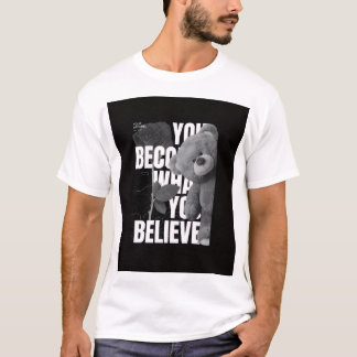 Camiseta masculina de manga corta | Camisa de algo