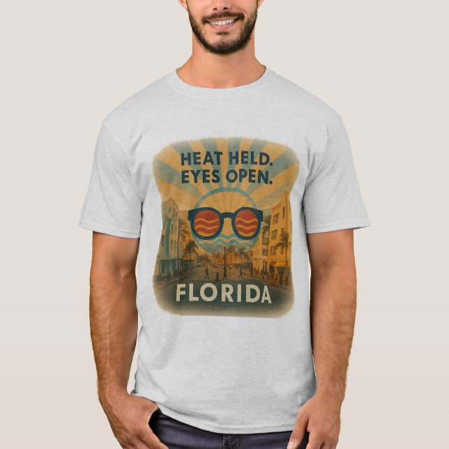 Camiseta masculina de Miami | Ropa de ciudad en ne (Anverso)