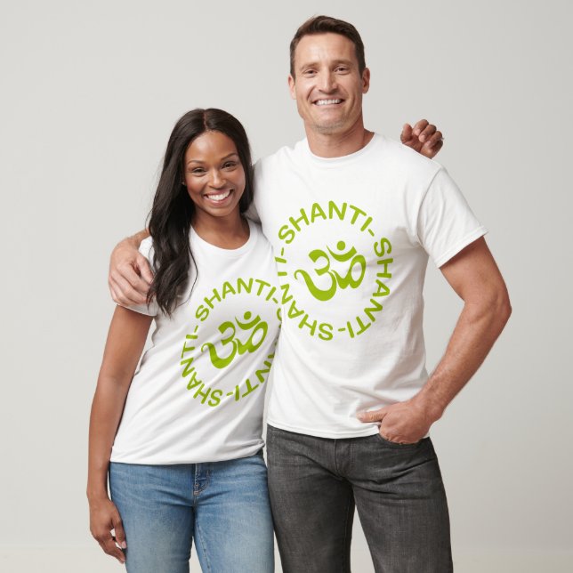 Camiseta masculina de Om Shanti Shanti Shanti (Unisexo)