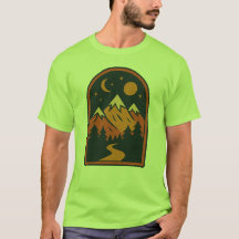Camiseta masculina de paisaje celestial
