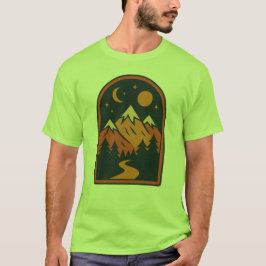 Camiseta masculina de paisaje celestial