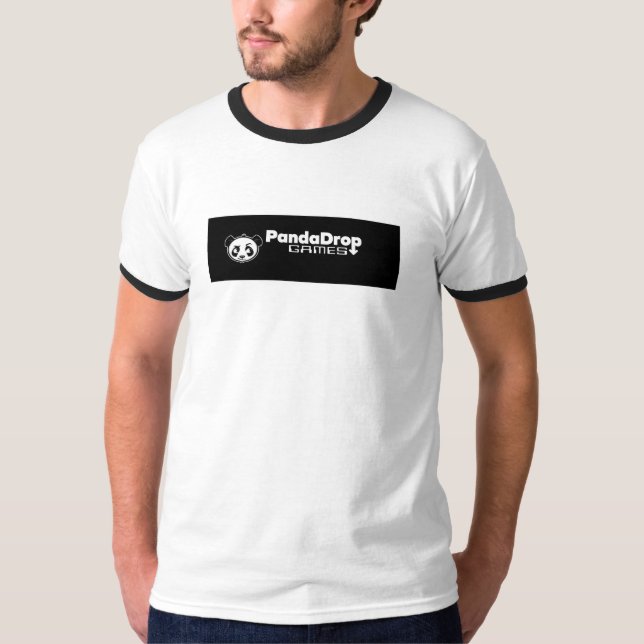 Camiseta masculina de Panda Drop Games (Anverso)