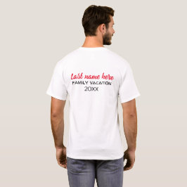 Camiseta masculina de Personalizado negro y rojo