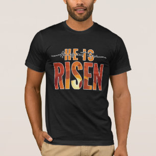 Camiseta masculina de plantilla Él no está aquí ÉL