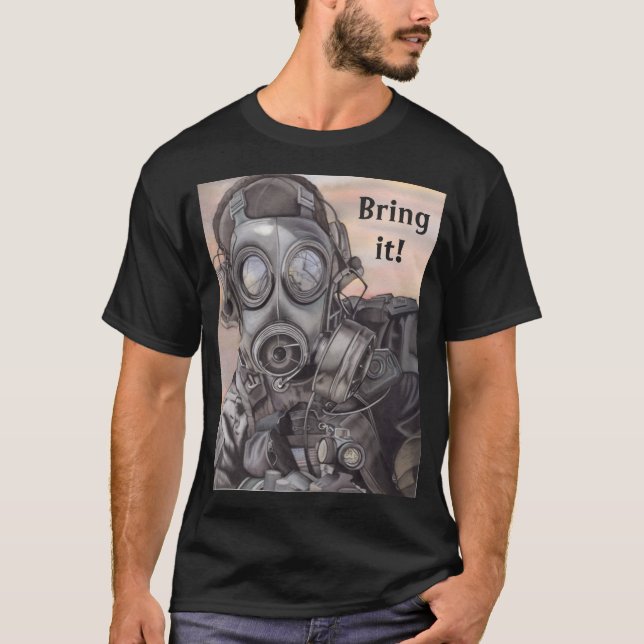 Camiseta masculina de prevención de desastres (Anverso)