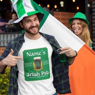 Camiseta masculina de pub irlandés