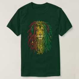 Camiseta masculina de Rasta Rey de Sión