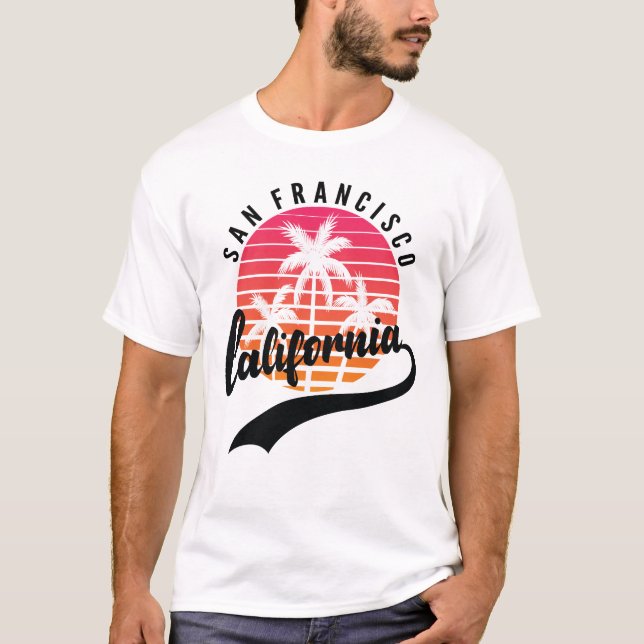Camiseta masculina de San Francisco, California Su (Anverso)