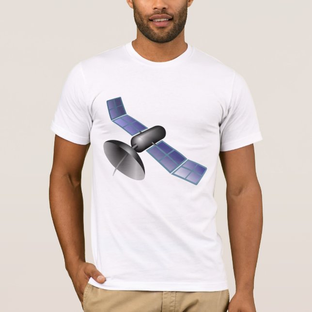 Camiseta masculina de satélite (Anverso)