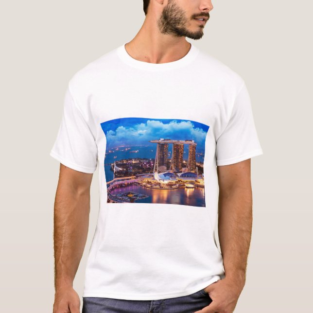 Camiseta masculina de Singapur (Anverso)