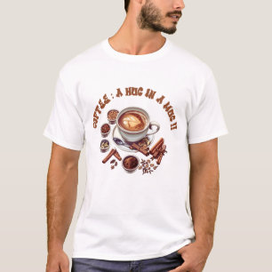 Camiseta masculina de sublimación de café con espe