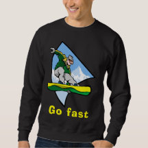 Camiseta masculina de sudadera básica Snowboard