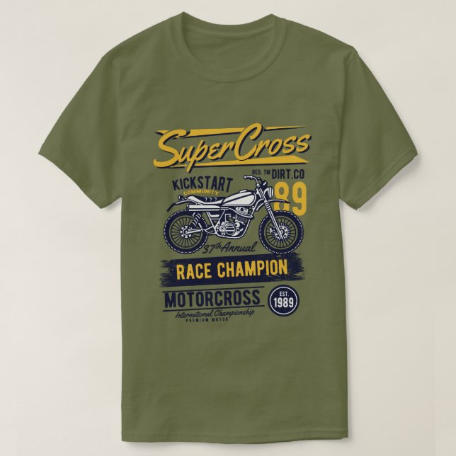 camiseta masculina de SuperCross (Diseño del anverso)