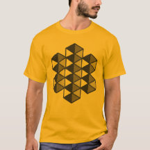 Camiseta masculina de triángulos unidos