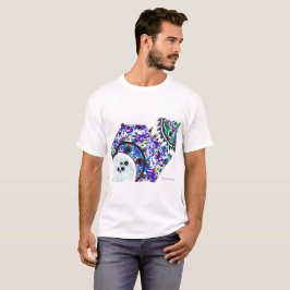 Camiseta masculina "Deco Cogs"