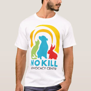 Camiseta masculina del centro de defensa de la no