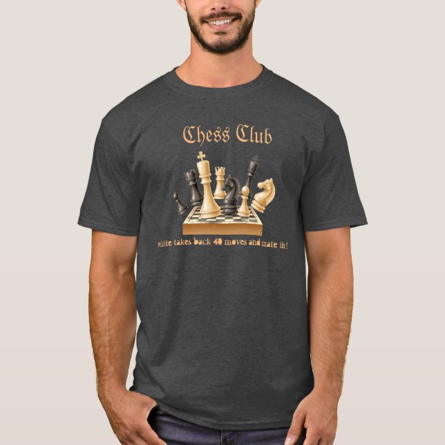 Camiseta masculina del club de ajedrez (Anverso)