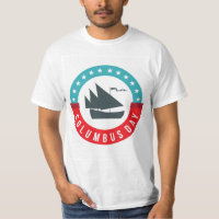 Camiseta masculina del Día de Colón