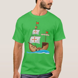 Camiseta masculina del Día de Colón
