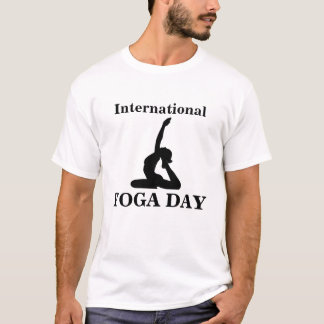 Camiseta masculina del Día Internacional del Yoga