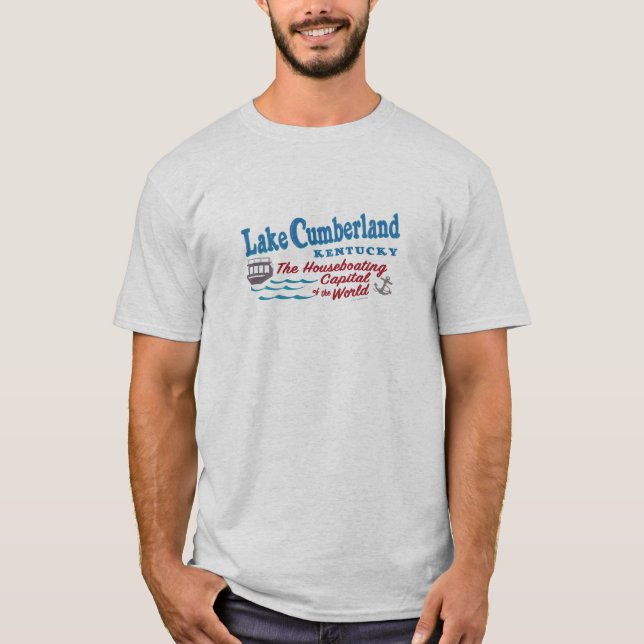 Camiseta masculina del lago Cumberland (Anverso)
