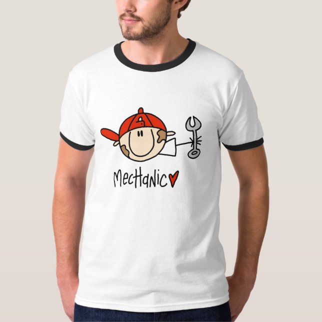 Camiseta masculina del mecánico (Anverso)