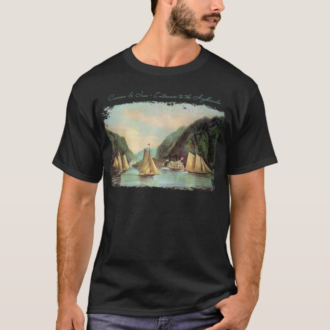 Camiseta masculina del río Hudson (Anverso)