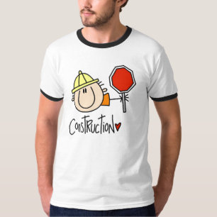Camiseta masculina del trabajador de construcción