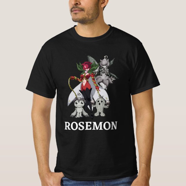 Camiseta Masculina Digimon Tri Rosemon (Anverso)
