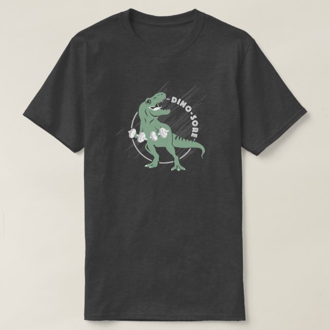 Camiseta masculina DinoSore (Diseño del anverso)