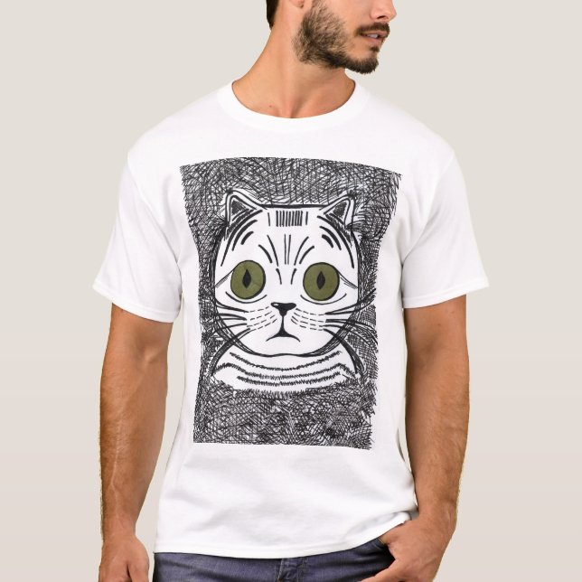 Camiseta masculina divertida con una foto (Anverso)