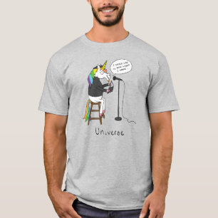 Camiseta masculina divertida de poesía lectora uni