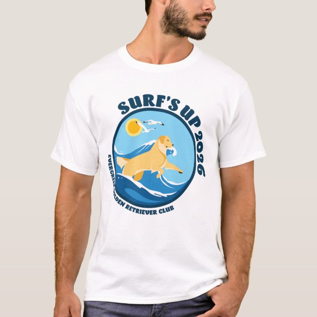 Camiseta masculina EGRC Surfs Up (Anverso)