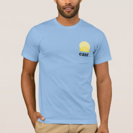 Camiseta masculina en azul bebé