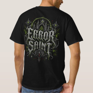 Camiseta masculina Error Saint Gótico Cyberpunk Fr