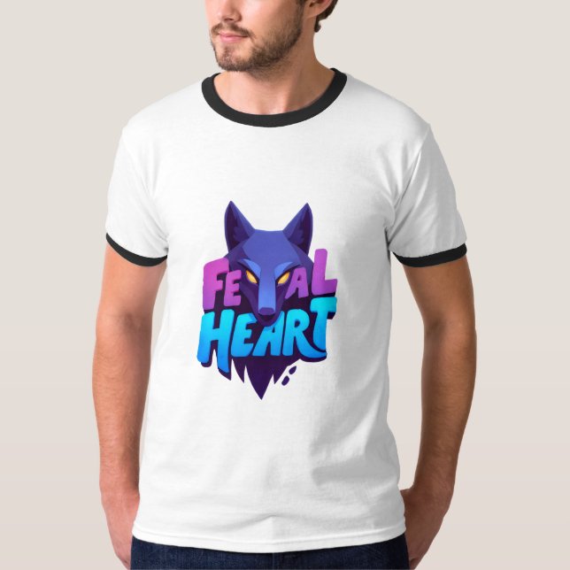 Camiseta masculina «Feral Heart» (Anverso)