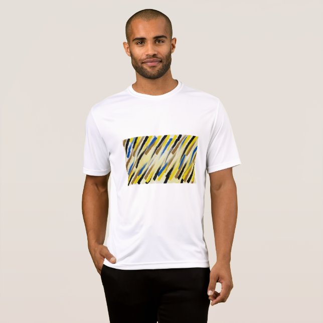 Camiseta masculina funky de arte abstracto (Anverso completo)
