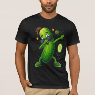 Camiseta masculina gráfica de pepinillo para dabbi