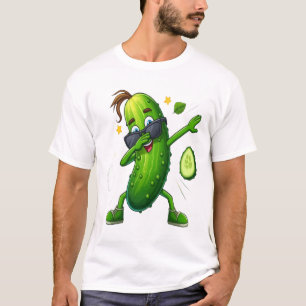 Camiseta masculina gráfica de pepinillo para dabbi