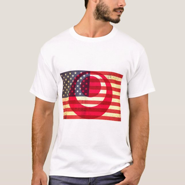 Camiseta masculina Hafu American/Okinawawan (Anverso)