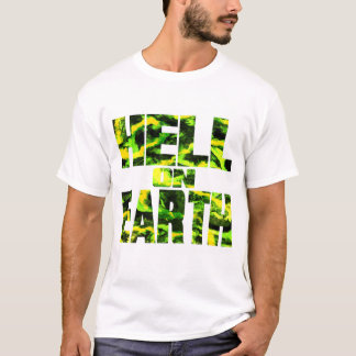 Camiseta masculina Hell on Earth T (verde tóxico)