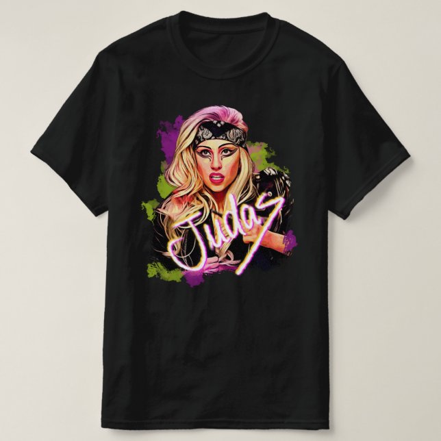 Camiseta Masculina Judas Lady Gaga (Diseño del anverso)