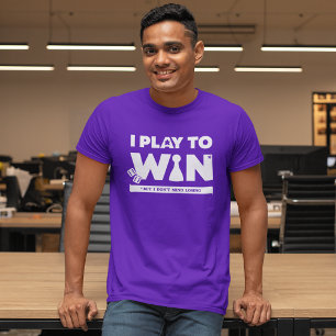 Camiseta masculina 'Juego para ganar (pero no me i