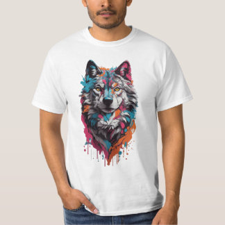 Camiseta masculina Majestic Wolf