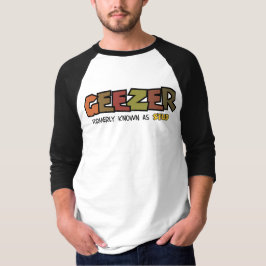 Camiseta masculina manga 3/4 Raglan para viejo