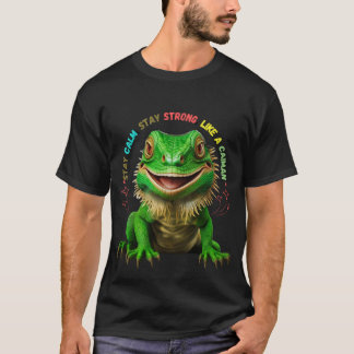 Camiseta masculina: mantengan la calma, mantengan