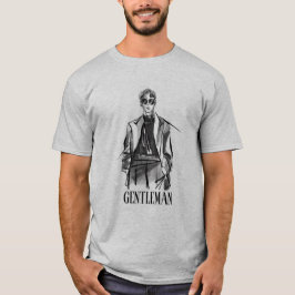 camiseta masculina moderna de sketch