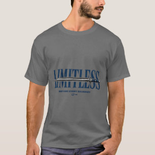 Camiseta masculina motivacional "Sin límites"