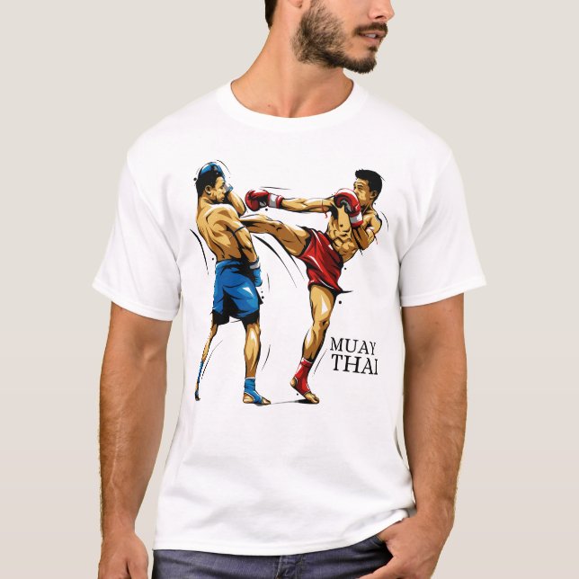 Camiseta Masculina Muay Thai / Boxe Tailandês (Anverso)
