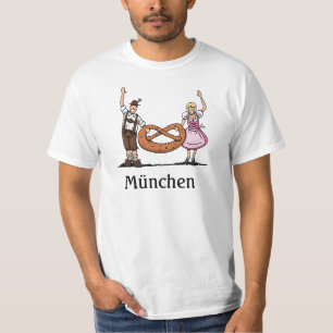 Camiseta masculina München Couple Pretzel